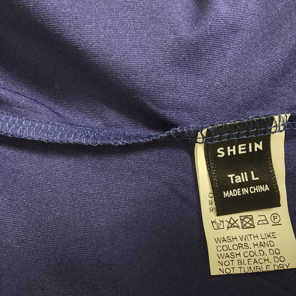 🔴SHEIN Navy Short Sleeve Bodysuit - Picture 2 of 2